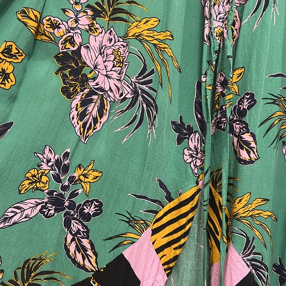 Maaji Herbaceous Moonbow Green Floral Maxi Dress Coverup - Picture 9 of 10